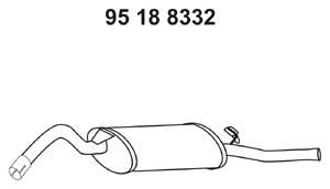 Глушитель выхлопных газов конечный