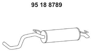 Глушитель выхлопных газов конечный