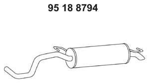 Глушитель выхлопных газов конечный