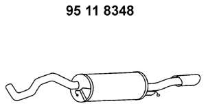 Глушитель выхлопных газов конечный
