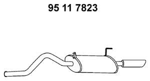 Глушитель выхлопных газов конечный
