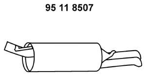 Глушитель выхлопных газов конечный