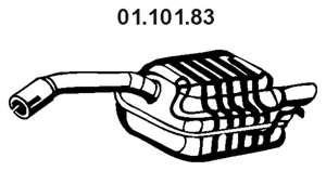 Глушитель выхлопных газов конечный