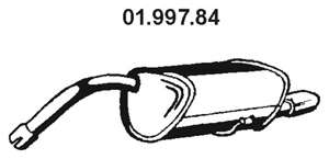 Глушитель выхлопных газов конечный