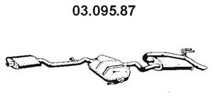 Глушитель выхлопных газов конечный