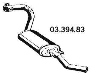 Глушитель выхлопных газов конечный