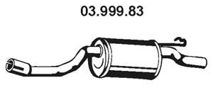 Глушитель выхлопных газов конечный