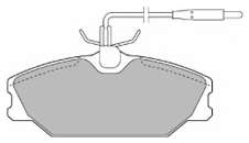 Гальмівні колодки, дискове гальмо (набір)