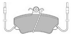 Комплект тормозных колодок, дисковый тормоз