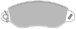 Комплект тормозных колодок, дисковый тормоз