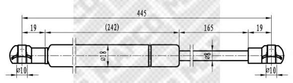 Пружина газова / помещения для груза