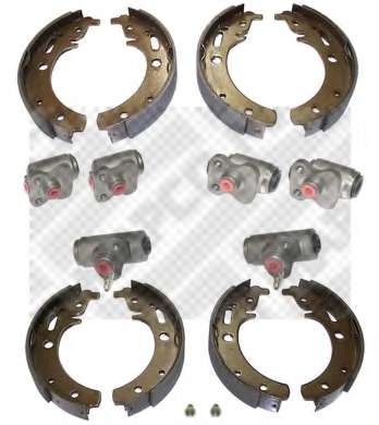 Комплект тормозов, барабанный тормозной механизм