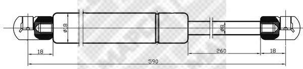 Газовая пружина, крышка багажник