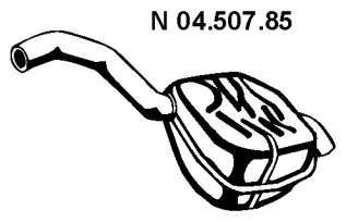 Глушитель выхлопных газов конечный