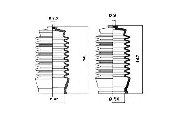 Комплект пылника, рулевое управление