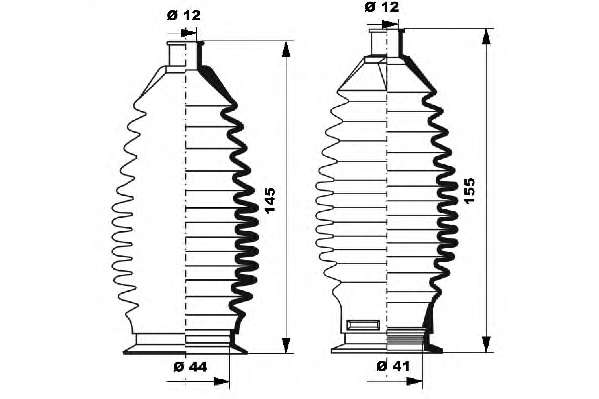 Комплект пылника, рулевое управление