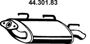 Глушитель выхлопных газов конечный