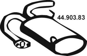 Глушитель выхлопных газов конечный