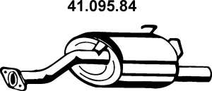 Глушитель выхлопных газов конечный