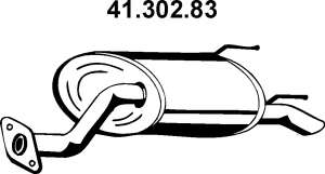 Глушитель выхлопных газов конечный