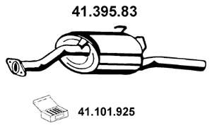 Глушитель выхлопных газов конечный