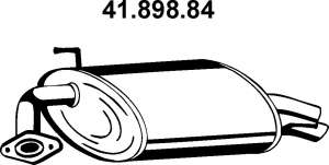 Глушитель выхлопных газов конечный