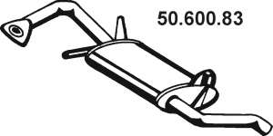 Глушитель выхлопных газов конечный