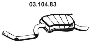 Глушитель выхлопных газов конечный