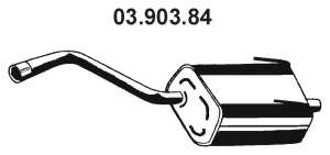 Глушитель выхлопных газов конечный