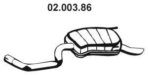 Глушитель выхлопных газов конечный