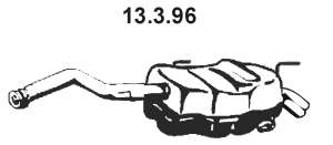 Глушитель выхлопных газов конечный