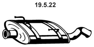 Глушитель выхлопных газов конечный