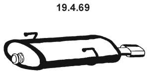 Глушитель выхлопных газов конечный