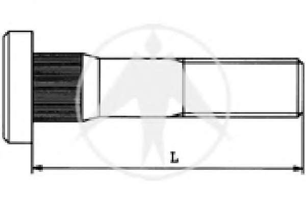 Болт крепления колеса