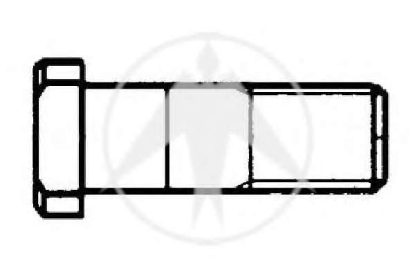 Болт крепления колеса