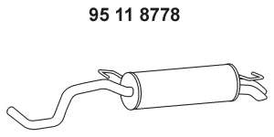 Глушитель выхлопных газов конечный