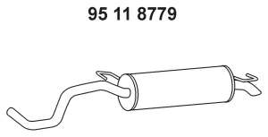Глушитель выхлопных газов конечный