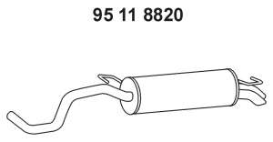 Глушитель выхлопных газов конечный