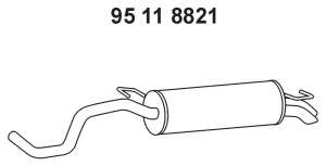 Глушитель выхлопных газов конечный