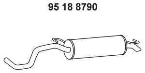 Глушитель выхлопных газов конечный