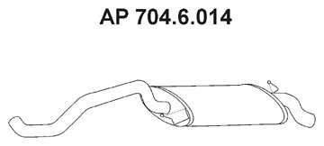 Глушитель выхлопных газов конечный
