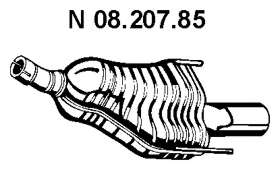 Глушитель выхлопных газов конечный