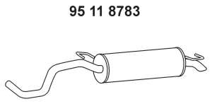 Глушитель выхлопных газов конечный