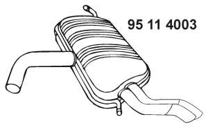 Глушитель выхлопных газов конечный