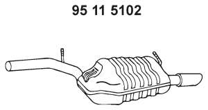Глушитель выхлопных газов конечный
