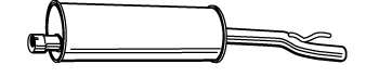 Глушитель выхлопных газов конечный