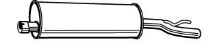 Глушитель выхлопных газов конечный