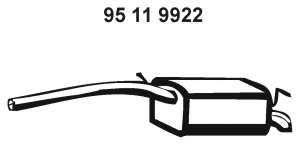 Глушитель выхлопных газов конечный