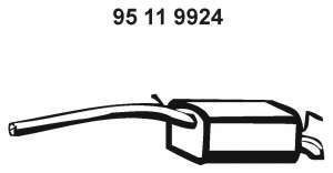 Глушитель выхлопных газов конечный