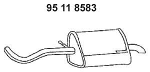Глушитель выхлопных газов конечный